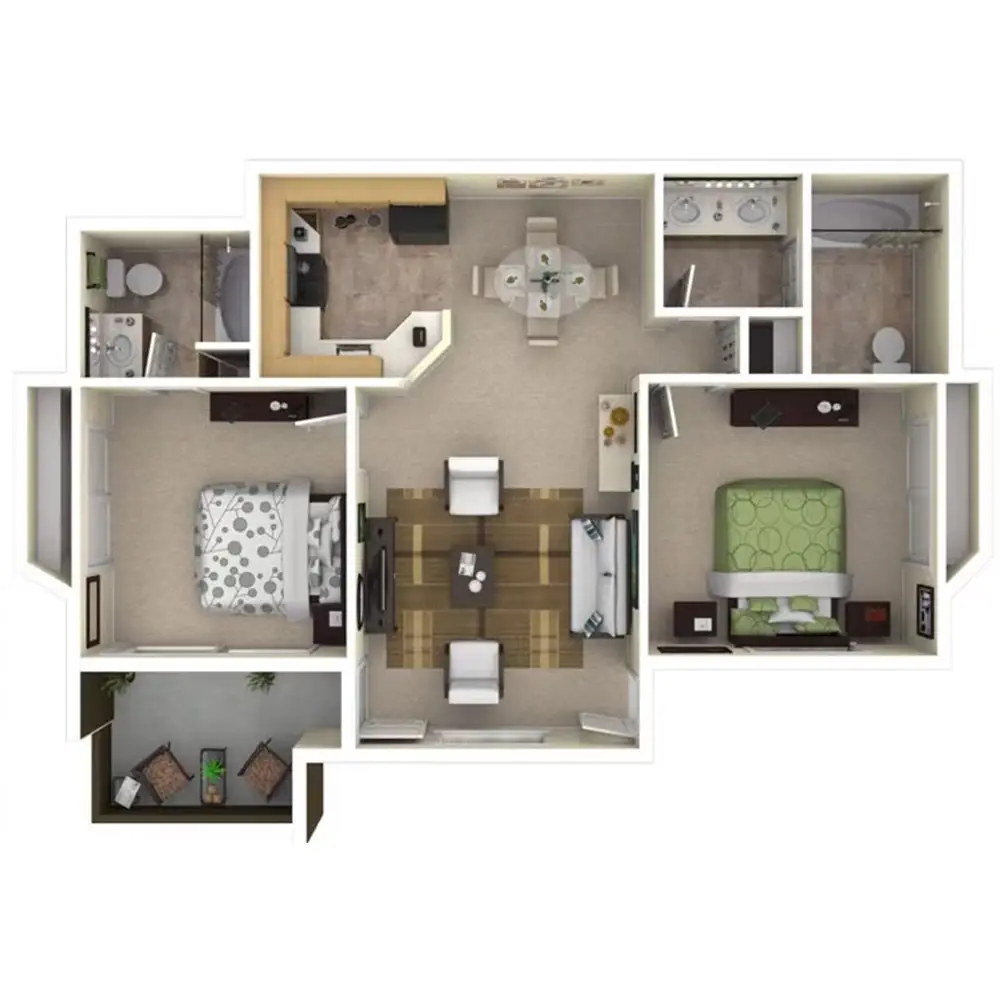 2x2 918sqft